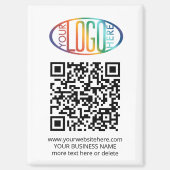 QR Code Generator & Business Logo Promotionele swa Magneet (Voorkant)