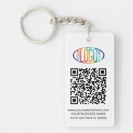 QR Code Generator & Business Logo Promotionele swa Sleutelhanger (Voorkant)