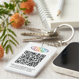 QR Code Generator & Business Logo Promotionele swa Sleutelhanger