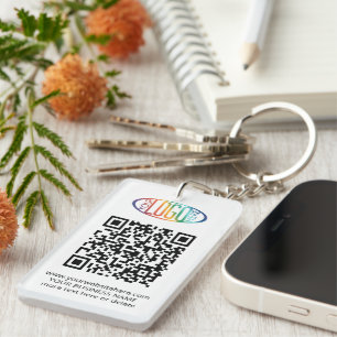 QR Code Generator & Business Logo Promotionele swa Sleutelhanger
