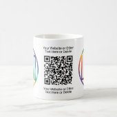 QR Code Generator en uw Logo Business Promotional Koffiemok (Center)