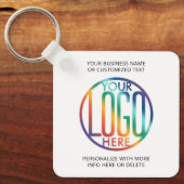 QR Code Generator & Logo Business Promotional Swag Sleutelhanger (Voorkant)