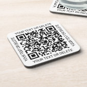 QR Code Generator Modern Business Promotional Bier Onderzetter (Linkerzijde)