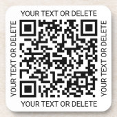 QR Code Generator Modern Business Promotional Bier Onderzetter (Voorkant)