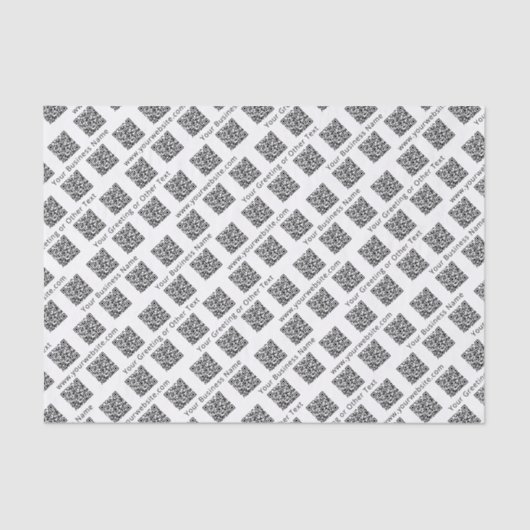 QR Code Generator Moderne Bedrijfspromotie Tissuepapier (Voorkant)