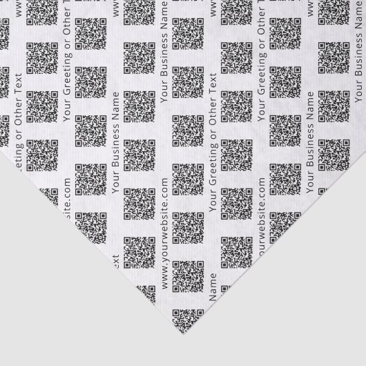 QR Code Generator Moderne Bedrijfspromotie Tissuepapier (Detail)