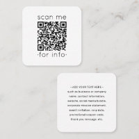 QR Code Generator Moderne minimalistische witte sc