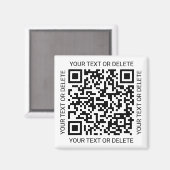 QR Code Generator Moderne Zakelijke Promotie Swag Magneet (Voorkant / Achterkant)