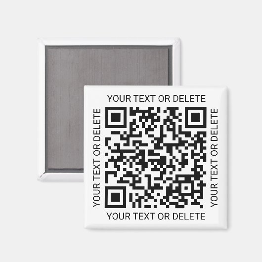 QR Code Generator Moderne Zakelijke Promotie Swag Magneet (Voorkant / Achterkant)