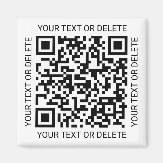 QR Code Generator Moderne Zakelijke Promotie Swag Magneet (Voorkant)