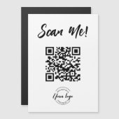 QR-code Generator Scan Me Business Logo (Voorkant / Achterkant)