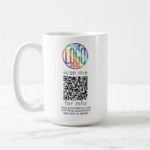 QR Code Generator & Uw Logo Bedrijf Promotionele Koffiemok (Links)