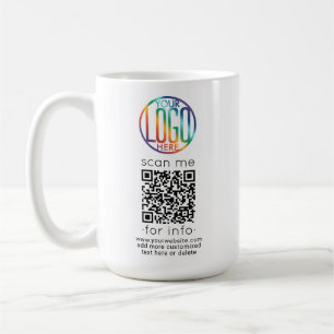 QR Code Generator & Uw Logo Bedrijf Promotionele Koffiemok