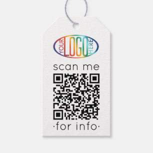QR Code Generator & Zakelijk Logo Modern Minimalis Cadeaulabel