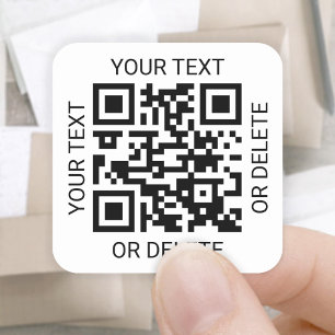 QR Code Generator Zakelijke Promotionele Wit Vierkante Sticker