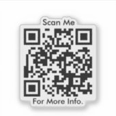 QR-code gepersonaliseerd Sticker (Voorkant)