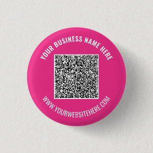 QR Code gepersonaliseerde Button aangepaste tekst