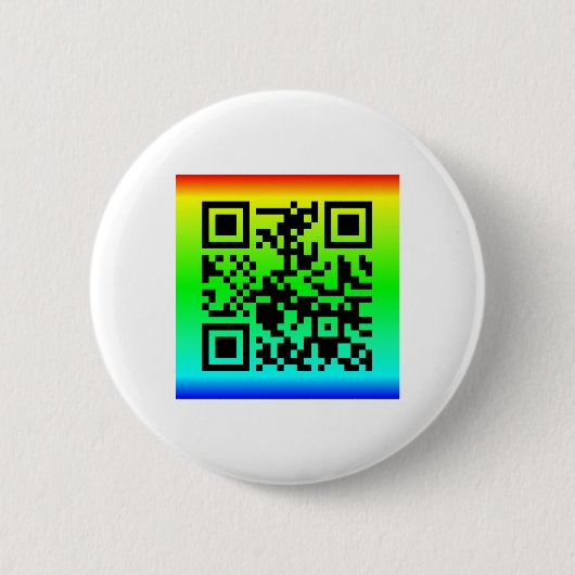 QR Code® Gezegde: Alles komt goed Ronde Button 5,7 Cm (Voorkant)