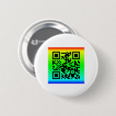 QR Code® Gezegde: Alles komt goed Ronde Button 5,7 Cm (Voorkant /achterkant)