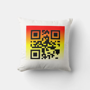 QR Code® Gezegde: CONGRATULATIES Kussen