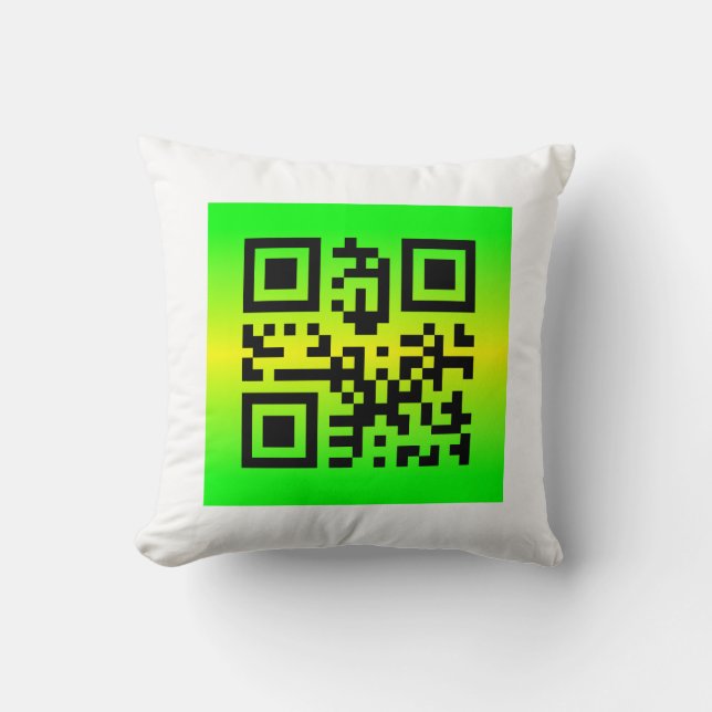 QR Code® Gezegde: DANK U Kussen (Voorkant)