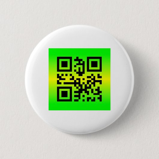 QR Code® Gezegde: DANK U Ronde Button 5,7 Cm (Voorkant)