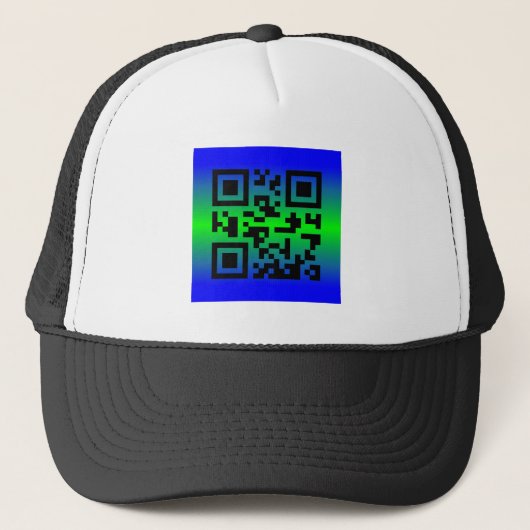 QR Code® Gezegde: EEN GROTE WEEK HEBBEN Trucker Pet (Voorkant)