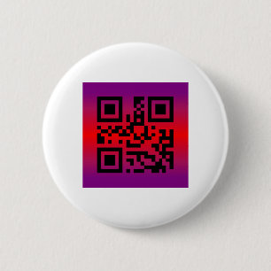 QR Code® Gezegde: EENVOUDIGER VERWERKEN Ronde Button 5,7 Cm