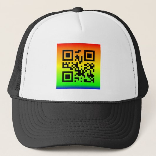 QR Code® Gezegde: GELUK Trucker Pet (Voorkant)