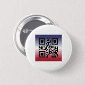 QR Code® Gezegde: HAPPY 4TH VAN JULI Ronde Button 5,7 Cm (Voorkant /achterkant)