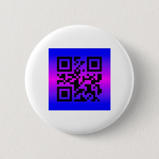 QR Code® Gezegde: HAPPY BIRTHDAY Ronde Button 5,7 Cm (Voorkant)
