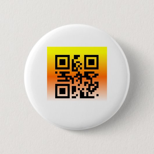 QR Code® Gezegde: HAPPY HALLOEEN Ronde Button 5,7 Cm (Voorkant)