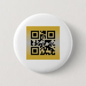 QR Code® Gezegde: HAPPY JUBILEUM Ronde Button 5,7 Cm (Voorkant)