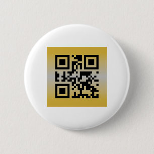 QR Code® Gezegde: HAPPY JUBILEUM Ronde Button 5,7 Cm