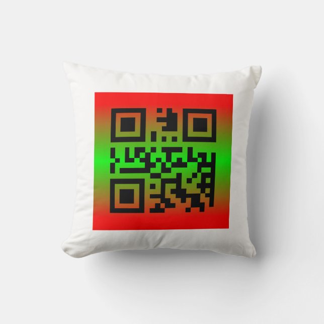 QR Code® Gezegde: HAPPY KWANZAA Kussen (Voorkant)