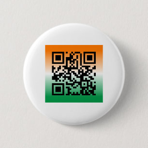 QR Code® Gezegde: HAPPY ST. PATRICK'S DAG Ronde Button 5,7 Cm