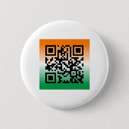 QR Code® Gezegde: HAPPY ST. PATRICK'S DAG Ronde Button 5,7 Cm (Voorkant)