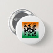 QR Code® Gezegde: HAPPY ST. PATRICK'S DAG Ronde Button 5,7 Cm (Voorkant /achterkant)