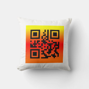QR Code® Gezegde: HAPPY THANKSGIVING Kussen