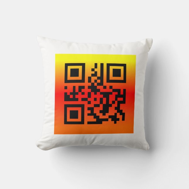 QR Code® Gezegde: HAPPY THANKSGIVING Kussen (Voorkant)