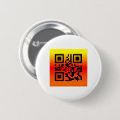 QR Code® Gezegde: HAPPY THANKSGIVING Ronde Button 5,7 Cm (Voorkant /achterkant)