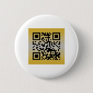 QR Code® Gezegde: HET NIEUWE JAAR VAN HET BEVEL Ronde Button 5,7 Cm