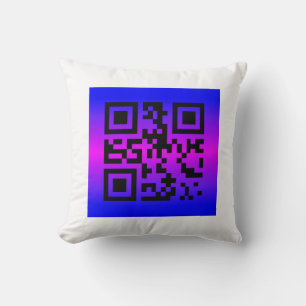 QR Code® Gezegde: IT IS EEN MEISJE Kussen