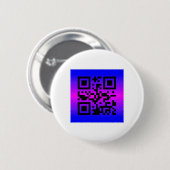 QR Code® Gezegde: IT'S TWINS Ronde Button 5,7 Cm (Voorkant /achterkant)