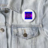 QR Code® Gezegde: IT'S TWINS Ronde Button 5,7 Cm (In situ)