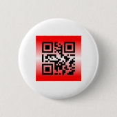 QR Code® Gezegde: JE WORDT GELATEN Ronde Button 5,7 Cm (Voorkant)
