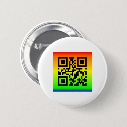 QR Code® Gezegde: JOY Ronde Button 5,7 Cm (Voorkant /achterkant)