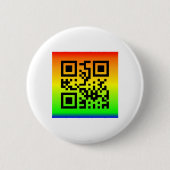 QR Code® Gezegde: LOVE Ronde Button 5,7 Cm (Voorkant)