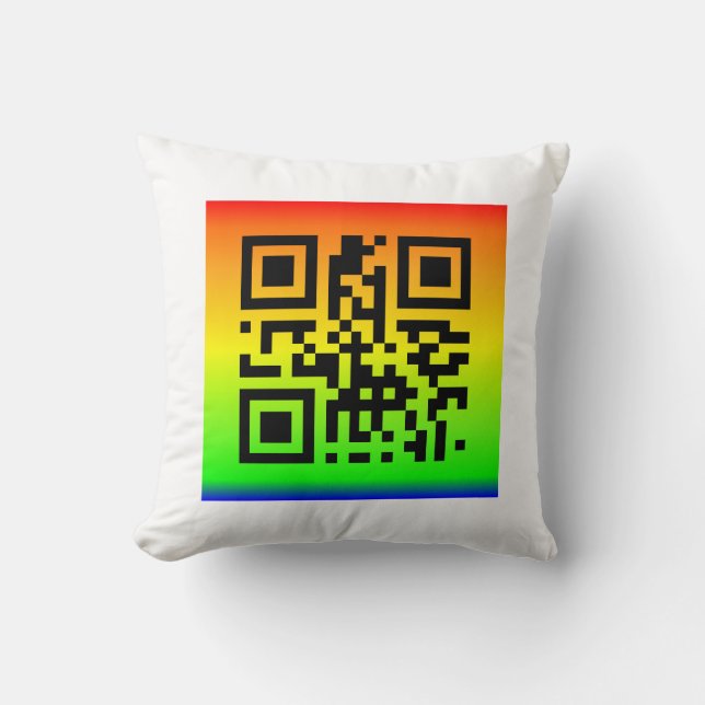 QR Code® Gezegde: PEACE Kussen (Voorkant)