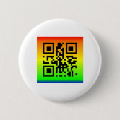 QR Code® Gezegde: PEACE Ronde Button 5,7 Cm (Voorkant)
